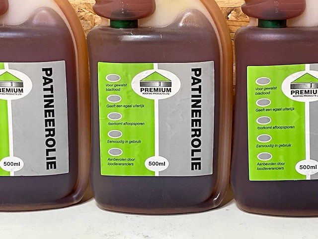 Wentzel patineerolie voor bladlood 0,5l (5x) - afbeelding 2 van  3