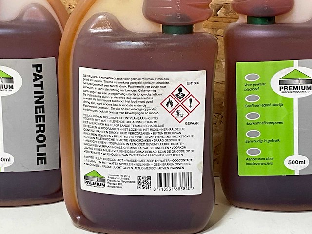 Wentzel patineerolie voor bladlood 0,5l (5x) - afbeelding 3 van  3