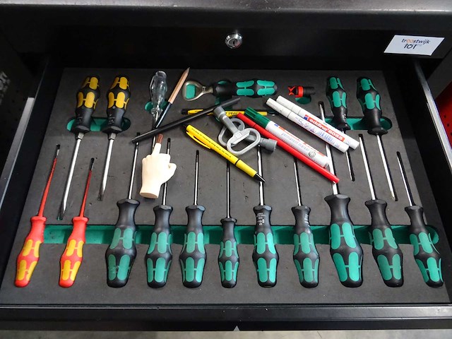 Wera - gereedschapswagen met inhoud - afbeelding 3 van  9