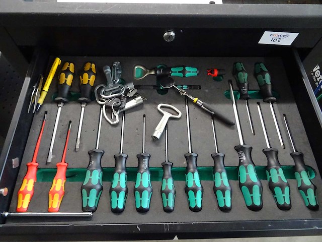 Wera - gereedschapswagen met inhoud - afbeelding 2 van  8