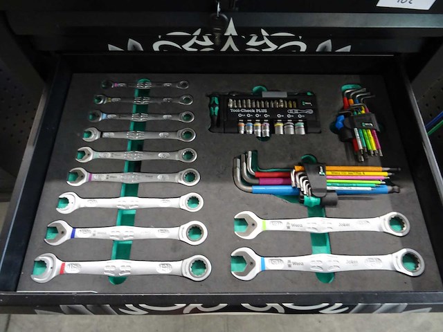Wera - gereedschapswagen met inhoud - afbeelding 3 van  8