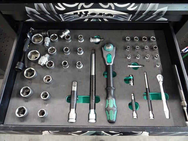 Wera - gereedschapswagen met inhoud - afbeelding 4 van  8