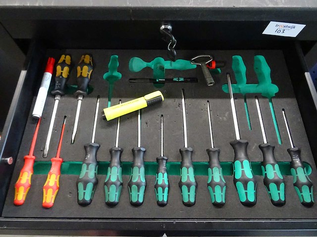 Wera - gereedschapswagen met inhoud - afbeelding 2 van  8