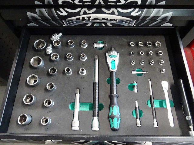 Wera - gereedschapswagen met inhoud - afbeelding 1 van  2