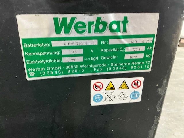 Werbat 48 volt tractieaccu - afbeelding 4 van  5
