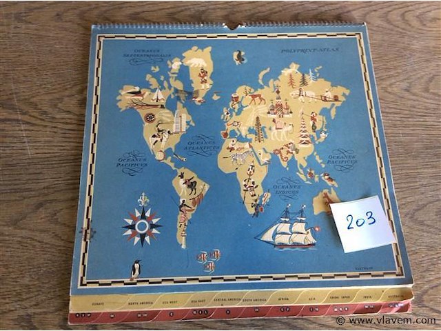 Wereldkaarten - afbeelding 1 van  5