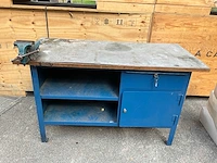 Werkbank 150x70x90cm v.v. heuer bankschroef 120mm