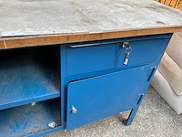 Werkbank 150x70x90cm v.v. heuer bankschroef 120mm - afbeelding 2 van  4