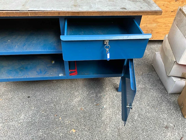 Werkbank 150x70x90cm v.v. heuer bankschroef 120mm - afbeelding 4 van  4