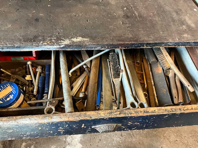 Werkbank 190x66x88cm v.v. heuer bankschroef 140mm en gereedschap - afbeelding 4 van  6