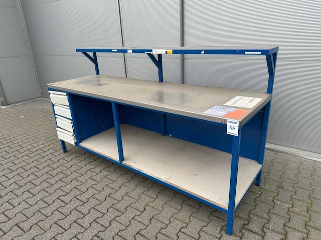Werkbank 2500x800x1400mm - afbeelding 1 van  3