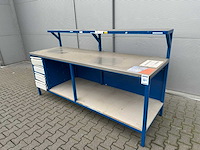 Werkbank 2500x800x1400mm - afbeelding 1 van  3