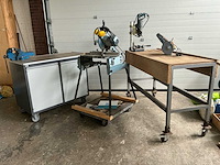 Werkbank, afkortcircelzaag, kolomboor en schuurmachine. - afbeelding 5 van  12