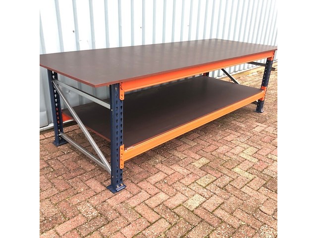 Werkbank bladmaat ±3276x1190x18mm, gedemonteerd - afbeelding 1 van  9