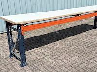 Werkbank bladmaat ±3600x700x38mm, gedemonteerd - afbeelding 1 van  5