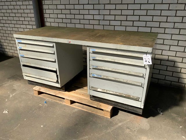 Werkbank met 10 laden - afbeelding 1 van  5