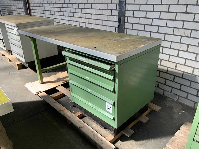 Werkbank met 5 laden - afbeelding 1 van  5