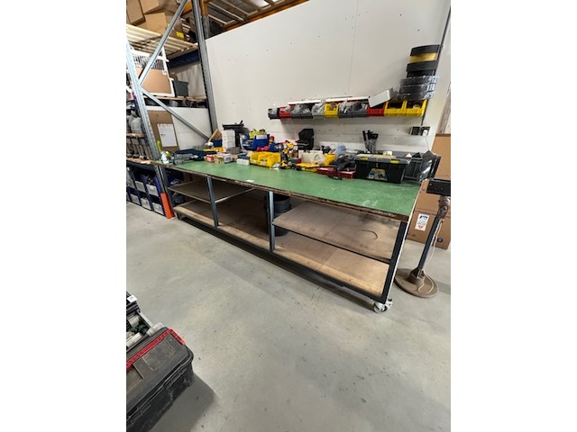 Werkbank met bankschroef, verrijdbaar - afbeelding 2 van  7