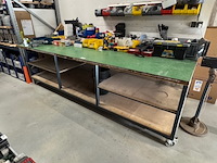 Werkbank met bankschroef, verrijdbaar - afbeelding 2 van  7