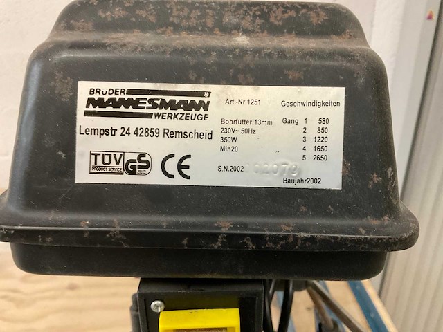 Werkbank met kolomboormachine - afbeelding 6 van  7