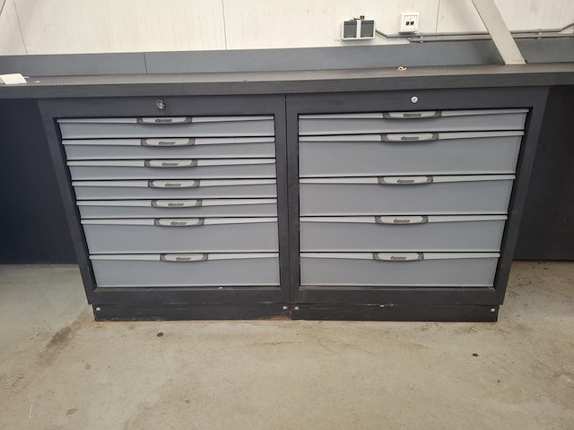 Werkbank met ladekasten boxo - afbeelding 4 van  10