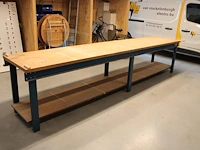 Werkbank met onderplateau, afm. 400 x 75 x 85 cm. - afbeelding 2 van  2
