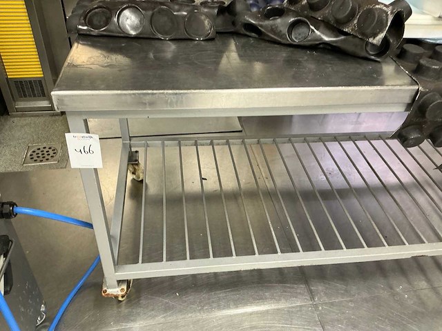 Werkbank metaal met rvs bovenblad - afbeelding 1 van  3