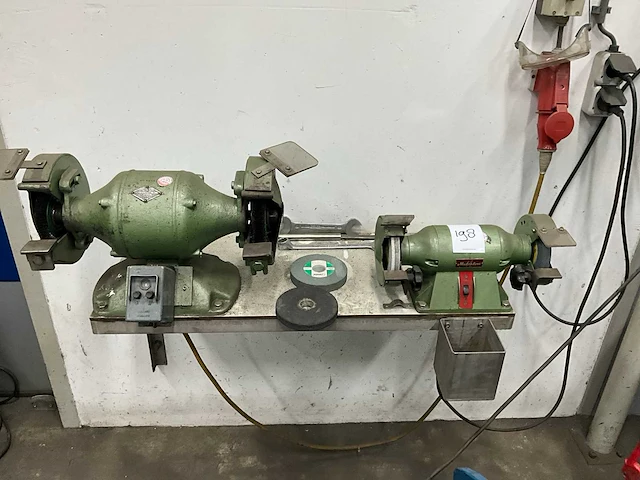 Werkbank slijpmachine (2x) - afbeelding 1 van  8