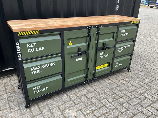 Werkbank verrijdbaar met houtenwerkblad xl - afbeelding 3 van  9