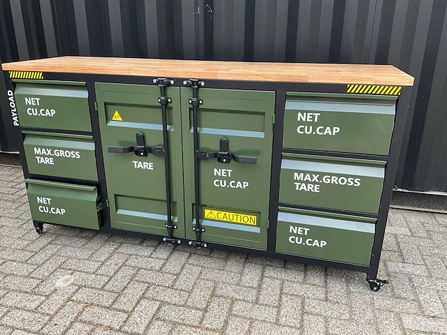 Werkbank verrijdbaar met houtenwerkblad xl - afbeelding 8 van  9