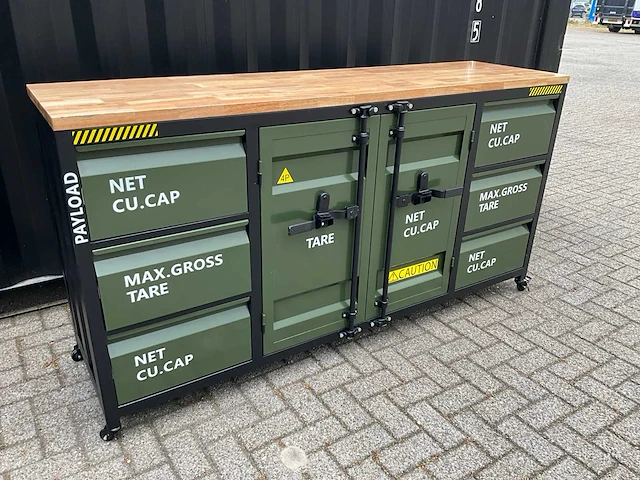 Werkbank verrijdbaar met houtenwerkblad xl - afbeelding 3 van  9
