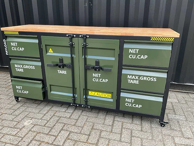 Werkbank verrijdbaar met houtenwerkblad xl - afbeelding 8 van  9