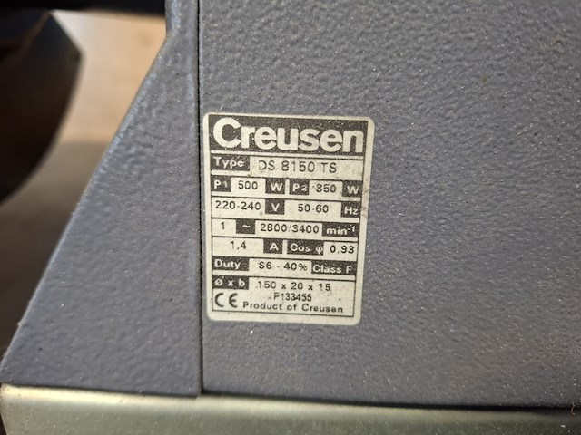 Werkbankslijpinrichting creusen, ds8150ts - afbeelding 5 van  5