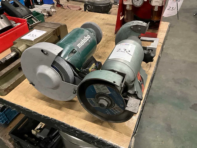 Werkbankslijpmachine (2x) - afbeelding 3 van  6