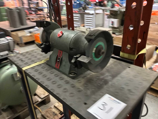Werkbankslijpmachine met tafel - afbeelding 1 van  7