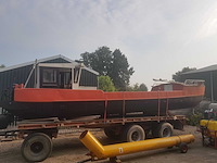 Werkboot 12 m met mercedes-benz scheepsmotor en stutpalen - afbeelding 1 van  16