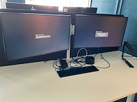 Werkeiland met monitoren en dockingstations - afbeelding 5 van  27