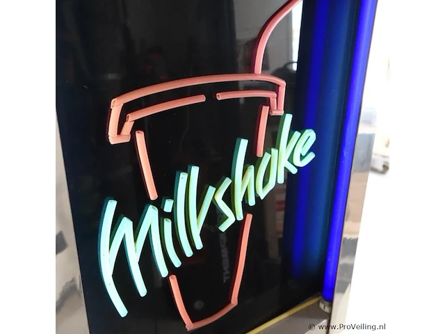 Werkende milkshake neon verlichting. werkt - afbeelding 5 van  10