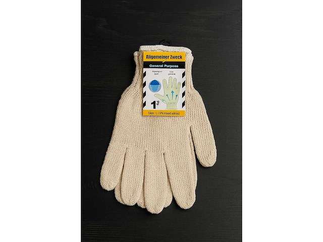 Werkhandschoenen maat l - paar (2000x) - afbeelding 1 van  1