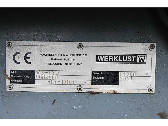 Werklust - 2001 - wg18d - shovel - afbeelding 9 van  29