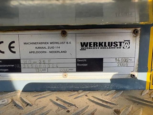 Werklust - wg-35f - met kenteken - shovel - afbeelding 10 van  22