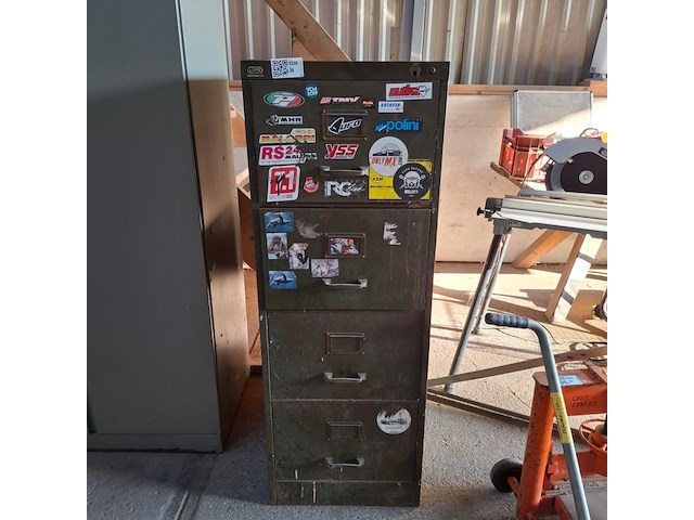 Werkplaatkast, 4-lades lips - afbeelding 1 van  6