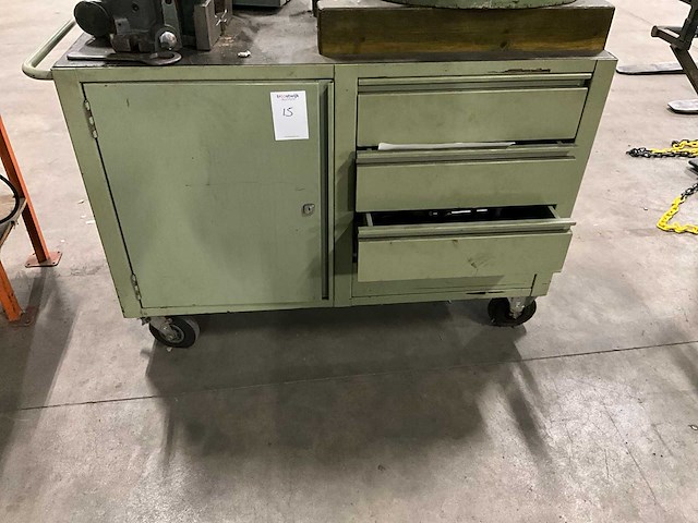 Werkplaats kar met inhoud - afbeelding 1 van  8