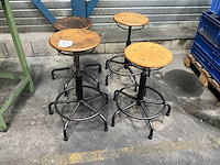 Werkplaats kruk (4x) - afbeelding 1 van  4