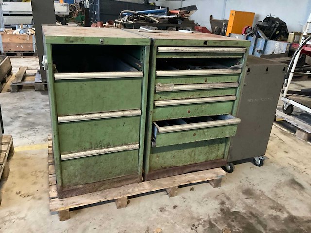 Werkplaats ladenkast met inhoud (2x) - afbeelding 2 van  7