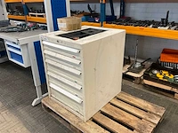 Werkplaats ladenkast met inhoud