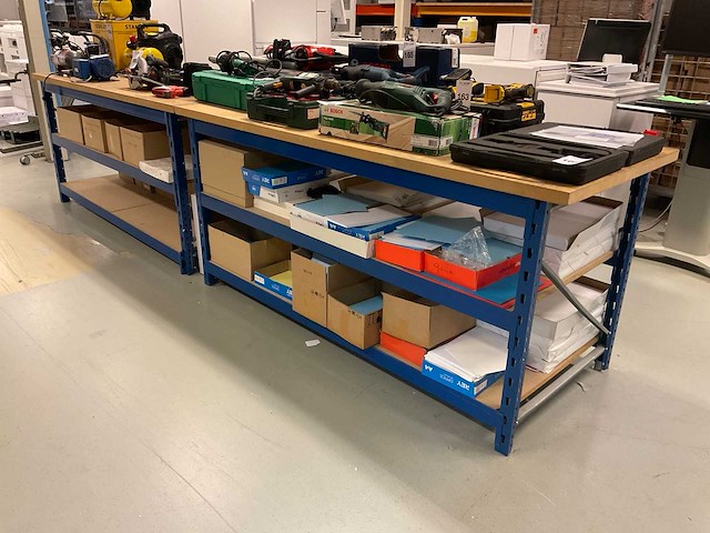 Werkplaats tafel (3x) - afbeelding 1 van  6
