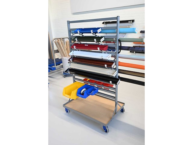 Werkplaats trolley voorzien van 14-delig ophangsysteem met inhoud perpendicular - afbeelding 3 van  6