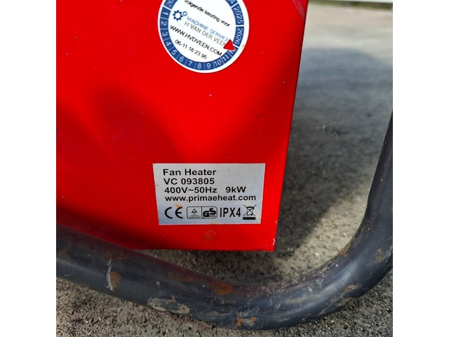 Werkplaatskachel, primea heat, 9 kw - afbeelding 5 van  5