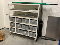 Werkplaatskast voorzien van (rvs, aluminium, kunststof ) voorraad - afbeelding 1 van  10